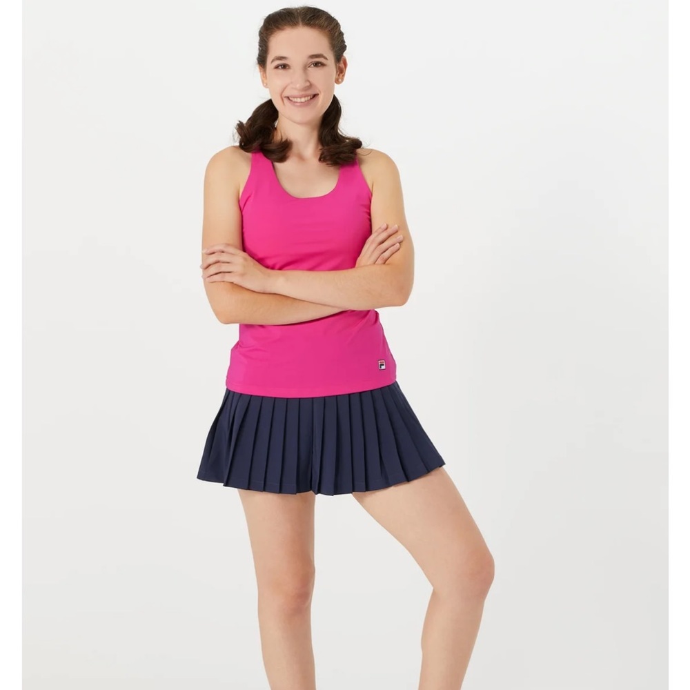 Fila Women's Pleated Skirt - Navy Small
